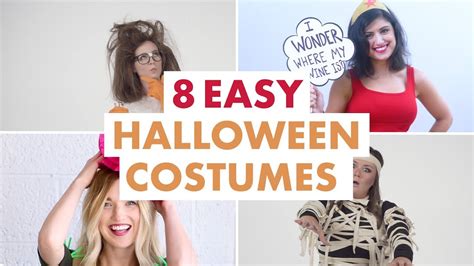 8 Easy And Budget Friendly Diy Halloween Costumes Youtube