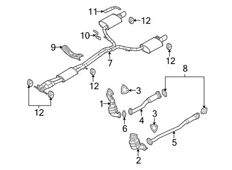 Ford Taurus Bracket Hanger Muffler Pipe Rear 8g1z5a205b