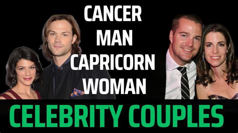 Cancer Man Capricorn Woman Famous Couples Youtube