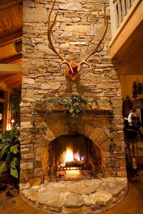 Rustic Stone Fireplace Mantels Fireplace Guide By Linda