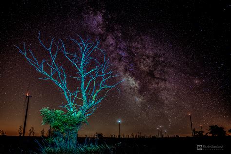 Papel De Parede Panorama Noite Galáxia Natureza Céu Terra Tarde