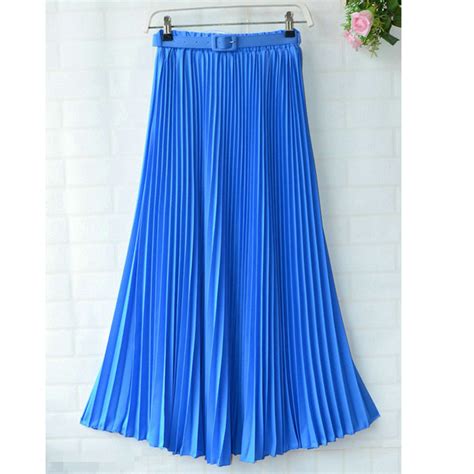 Korean Style Big Swing Maxi Skirts Womens Summer Jupe High Waist Best