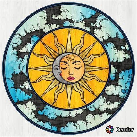 Maybe you would like to learn more about one of these? Sun & Moon | Coloring pages, Sun moon, Moon