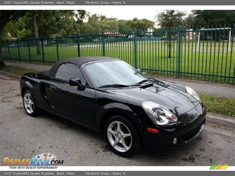 The toyota mr2 spyder first emerged as a prototype at the 1997 tokyo motor show, 3 years before the production version hit the market. 2005 Toyota MR2 Spyder Roadster Black / Black Photo #13 ...