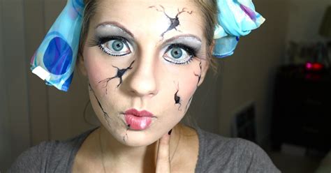 8 Cracked Doll Halloween Makeup Tutorials For A Cute And Creepy Costume