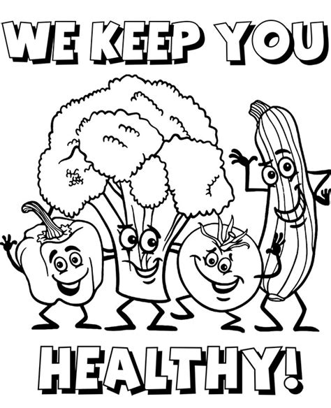 Get crafts, coloring pages, lessons, and more! Vegetable promoting coloringpage - Topcoloringpages.net