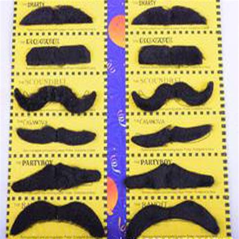 Buy 12pcs Loverly Costume Party Cosplay Kit Fake Mustache Moustache For