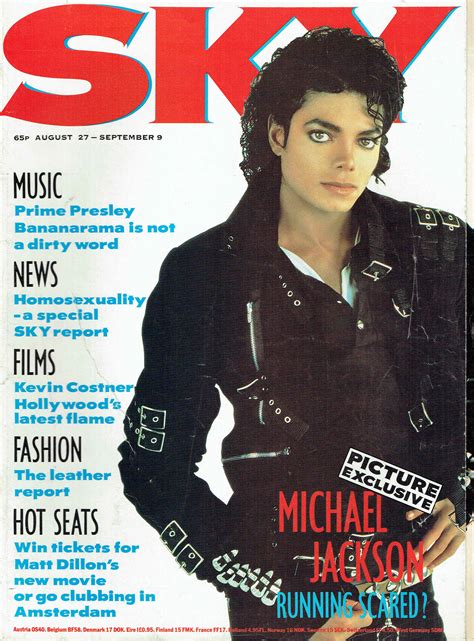 Sky Uk Magazine August 27th September 9th 1987 No 10 Michael Jackson