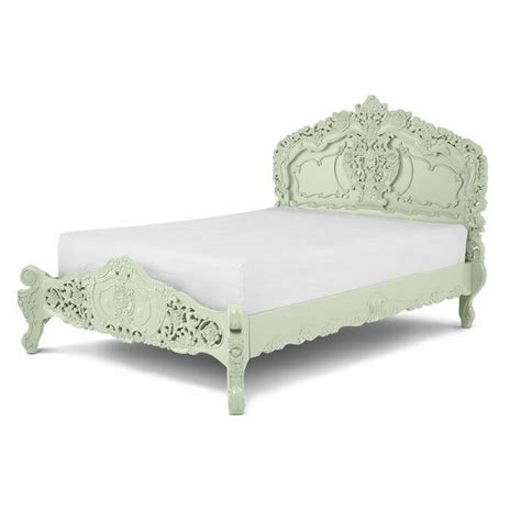 Rococo Carved Bed Set Ivory French Rococo French Country Furniture