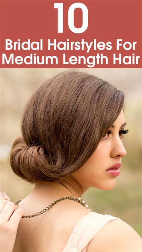 10 Bridal Hairstyles For Medium Length Hair