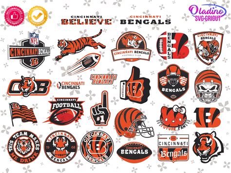 Cincinnati Bengals Svg Nfl Logo Png Football Tiger Svg
