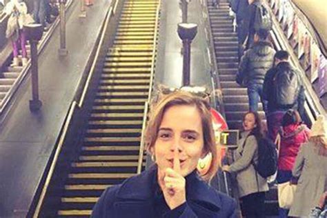 Emma Watsons Hiding Feminist Books On The Tube Like A Boss Glamour Uk