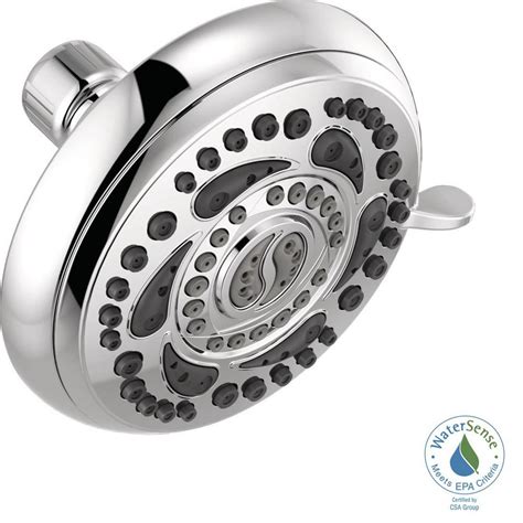 We reviewed 10 best water softener shower heads that deals with hard water to keep your hair & skin safe. Delta Fixed Shower Head Chrome 4-7/8 in Save Water 7 Spray ...