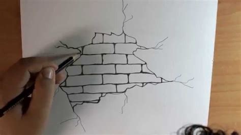 1600x1200 wall 3d pencil drawings how to draw a cracked brick wall (the. Broken Wall Drawing at GetDrawings | Free download