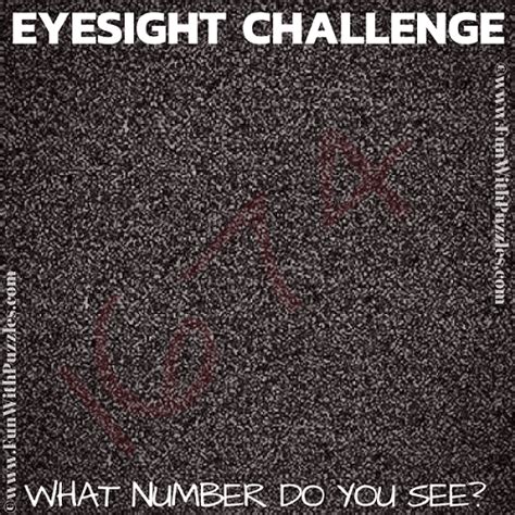 Eye Test Picture Puzzle With Answer Hidden Number Test