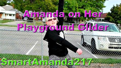 Amanda On Her Playground Glider Youtube