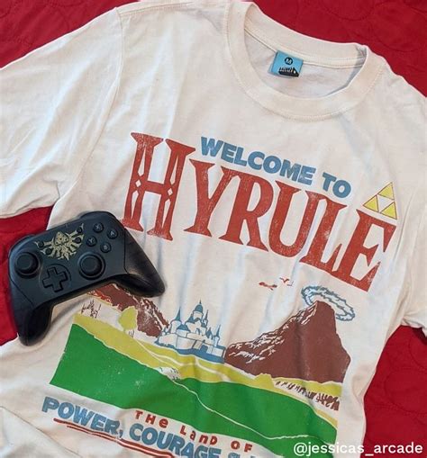 The Legend Of Zelda Inspired Welcome To Hyrule Ecru T Shirt