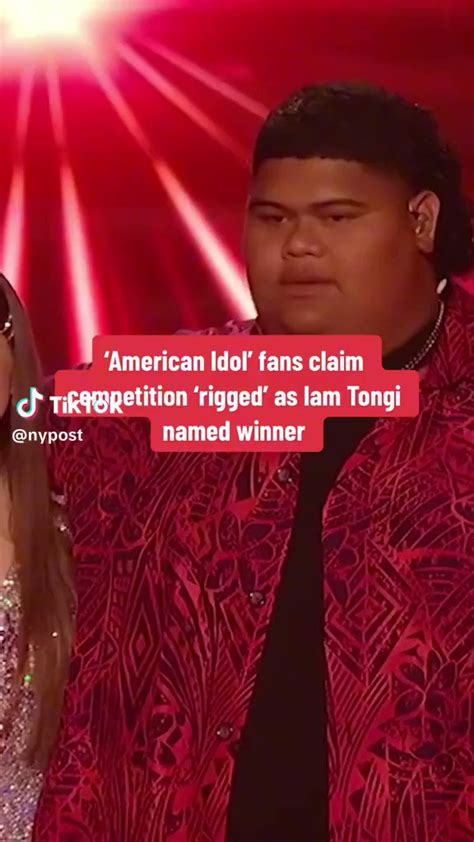 New York Post On Twitter American Idol Fans Claim Competition Rigged As Iam Tongi Named