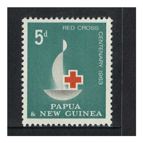 Papua New Guinea 1963 Red Cross Centenary Sinlge Stamp Muh Sg46