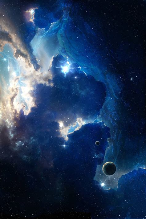 Download Heavenly Bodies In Space 4k Phone Wallpaper