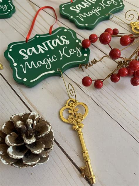 Santas Magic Key Key Of Santa Magic Key Santa Key Etsy Rustic
