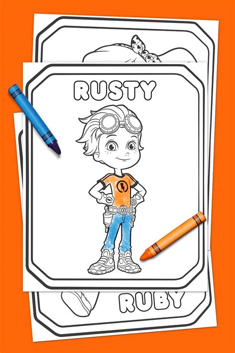 Free printable rasty rivets coloring pages. Rusty Rivets Coloring Pack | Nickelodeon Parents