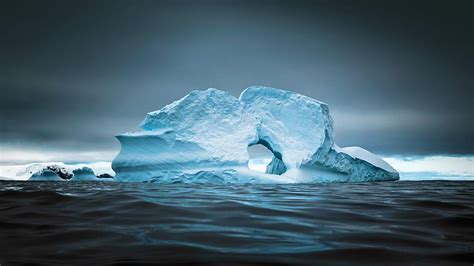 Hd Wallpaper Blue Landscape Antarctica Ice Cap Polar Ice Cap
