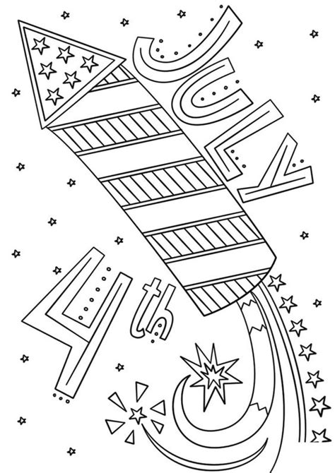 4th of july coloring pages. Free & Easy To Print 4th Of July Coloring Pages | Fourth ...