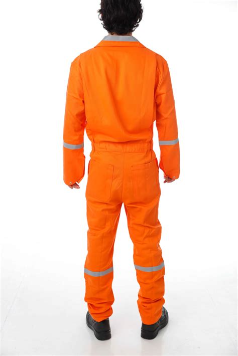 Overol Industrial Naranja 101b Safety Offshore Mexico