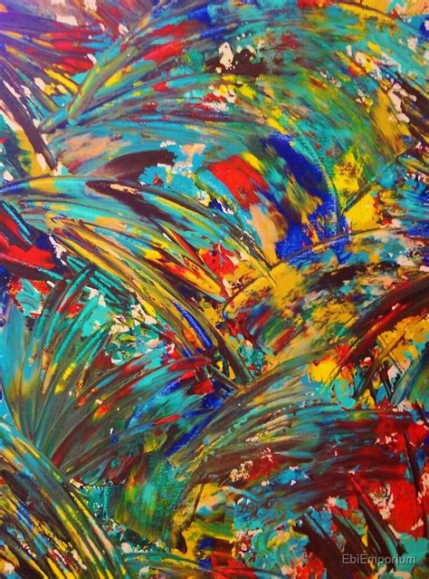 Fireworks In Color Bold Abstract Acrylic Painting