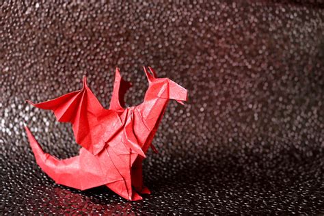 Dragon Jo Nakashima Origami Dragon Folded From Homemade Flickr