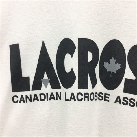 Lacrosse Canada Crewneck Sweatshirt Big Logo Spell Out Etsy