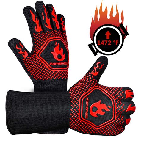 Sunisery High Temperature Resistant Gloves Fire Retardant Anti Scald Gloves Walmart Com
