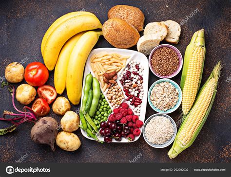 Healthy Products Sources Of Carbohydrates — Stock Photo © Yulianny