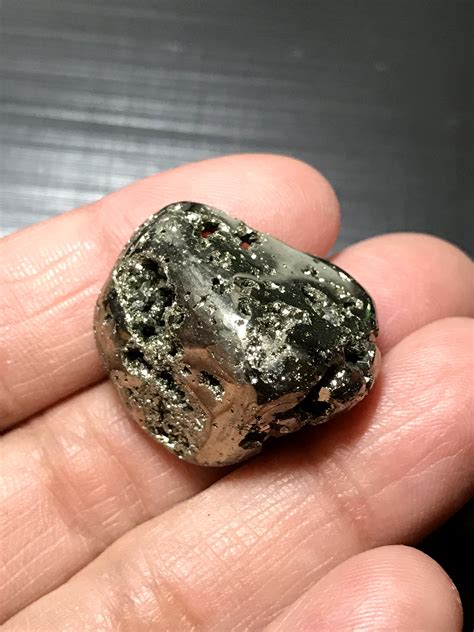 Pyrite Polished Tumbled Pocket Stone Secret Crystals Singapore