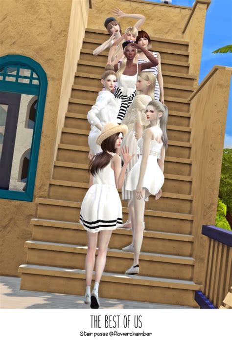 The Best Of Us Stair Poses At Flower Chamber Sims 4 Updates