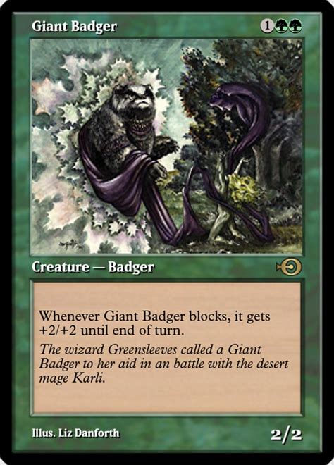 Giant Badger · Magic Online Promos Prm 35960 · Scryfall Magic The