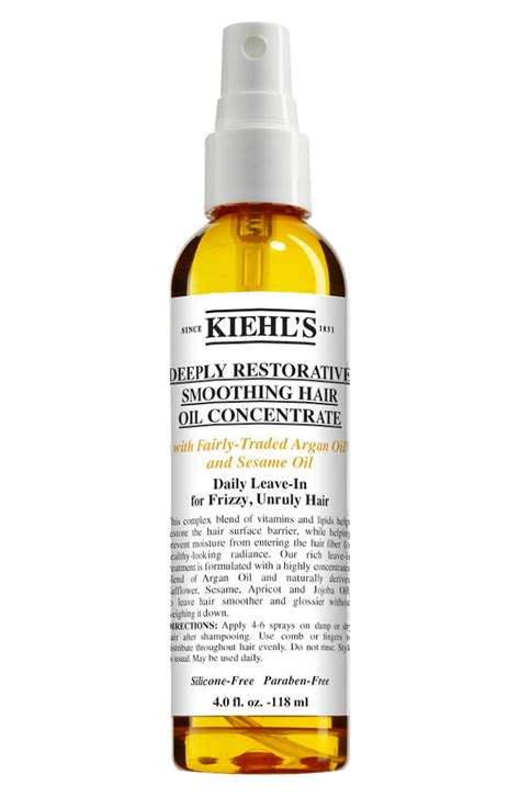 The product i will be. Kiehl's Since 1851 'Deeply Restorative' Smoothing Hair Oil ...