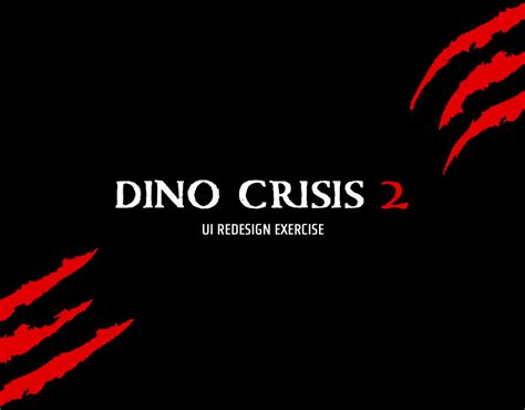 Artstation Dino Crisis 2 Ui Design Exercise