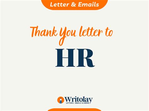 Thank You Letter To Hr 10 Email Templates Writolaycom 2022