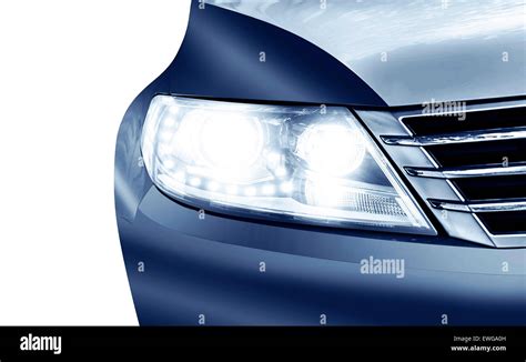 Car Headlight Stock Photo Alamy