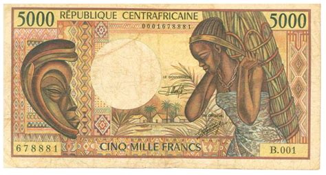 5000 francs central african republic numista