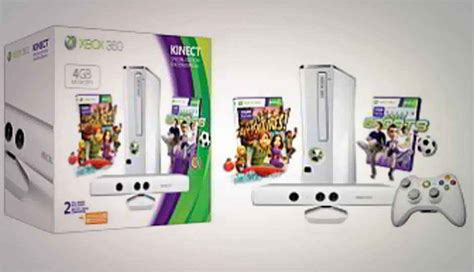 Microsoft Launches White Xbox 360 4gb Kinect White Sports Value Bundle