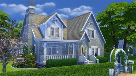 Mod The Sims The Duffy No Cc Cottage Exterior House Exterior The