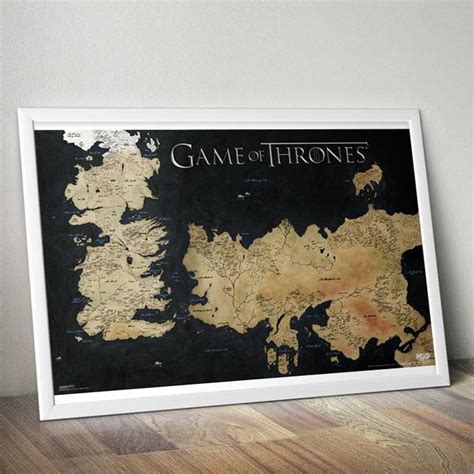 Game Of Thrones Westeros Map Poster 61 X 91cm Westeros Map Map