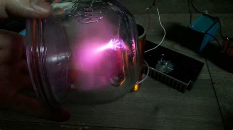 Buy an expensive plasma cutter or build a cheaper. A little diy Plasma Globe using a quick and dirty Tesla Coil (w fake irf510) and a evacuated Jam ...
