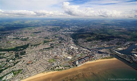 Swansea Aerial Photograph Aerial Photographs Of Great Britain By