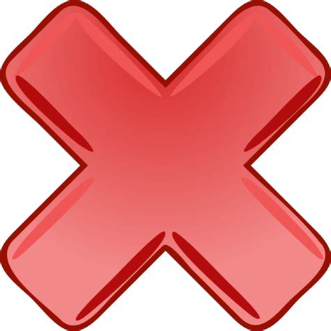 Red X Cross Wrong Not Png Svg Clip Art For Web Download