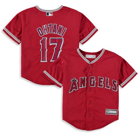 Majestic Shohei Ohtani Los Angeles Angels Infant Red Alternate Official