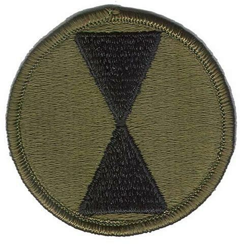 7th Infantry Division Patch Subdued Bdu Ebay